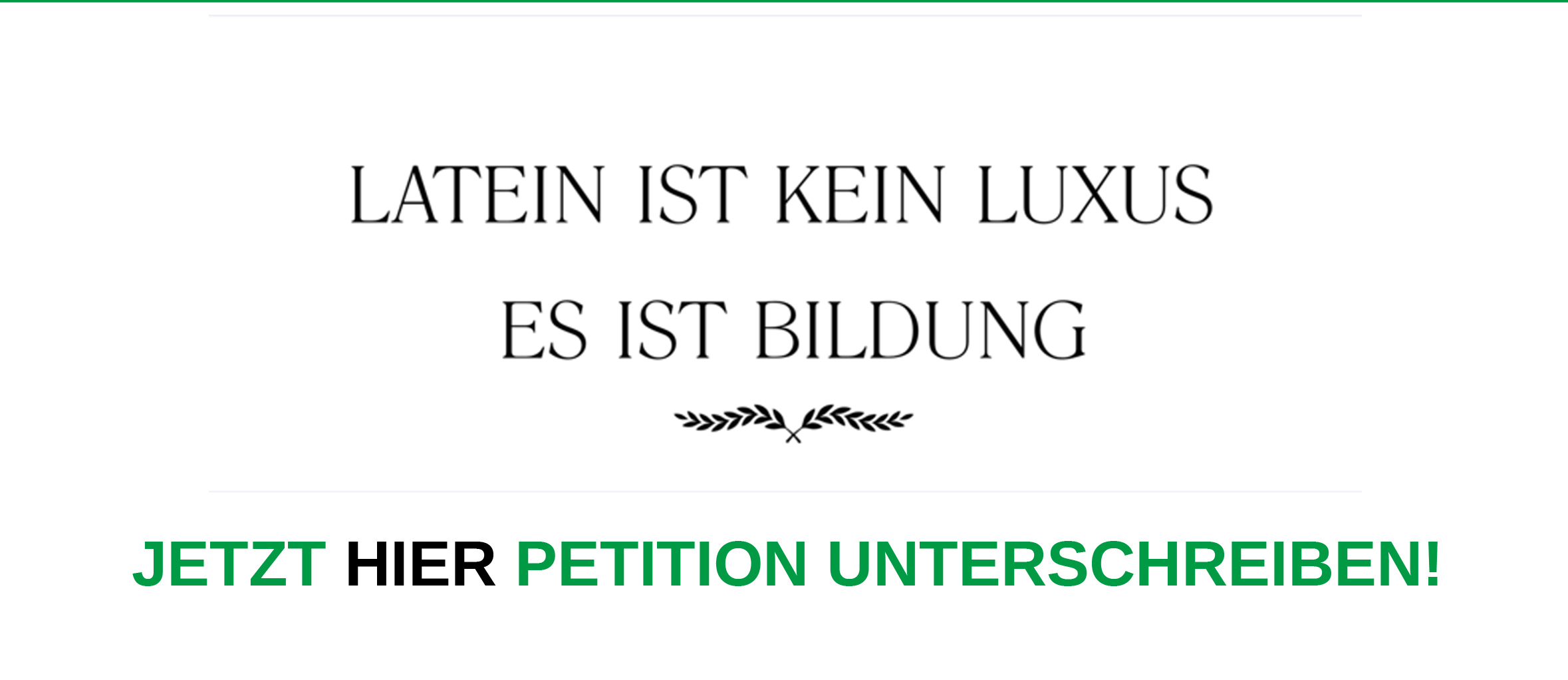 Latein ist kein Luxus - es ist Bildung